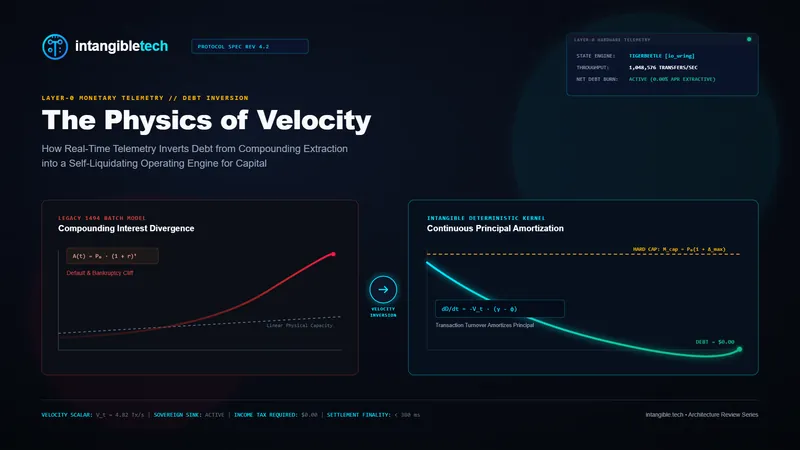 The Physics of Velocity: How Real-Time Telemetry Inverts Debt and Solves Sovereign Solvency